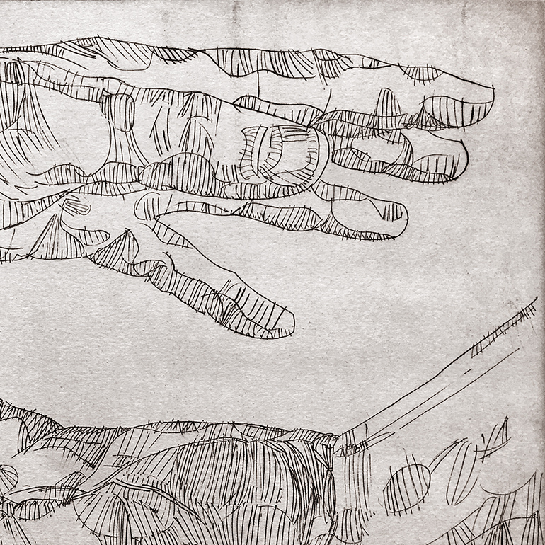 Sum Ergo Sum Intaglio Print - SOLD OUT - Image 3