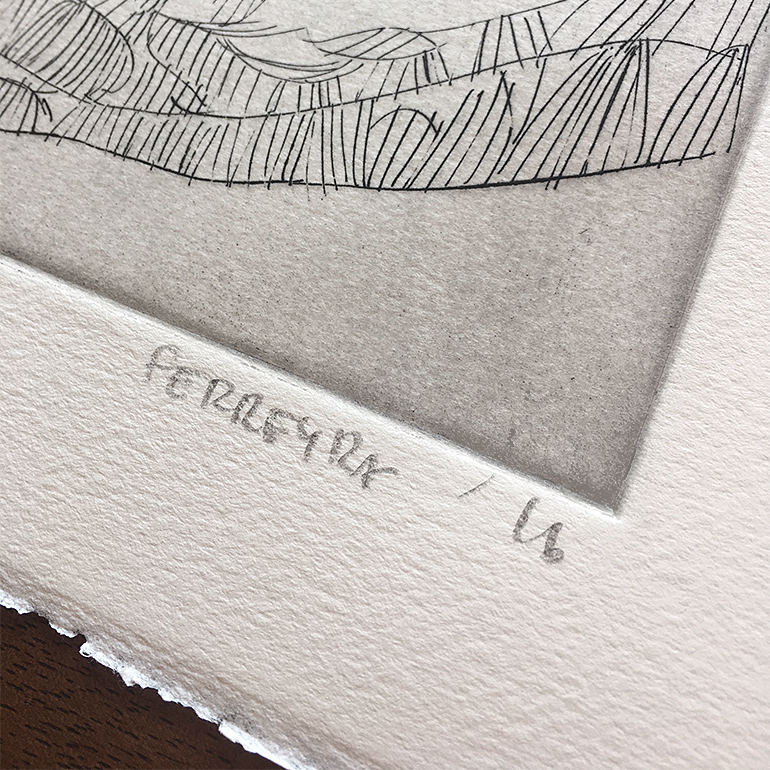 Sum Ergo Sum Intaglio Print - SOLD OUT - Image 5